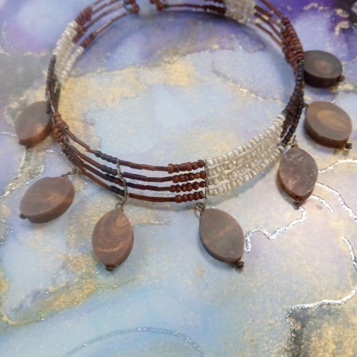 MNG choker used with charms and metal base, early 2000s
