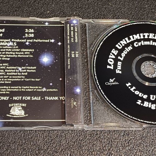 Fun Lovin' Criminals Love Unlimited CD used, alternative rock, rap