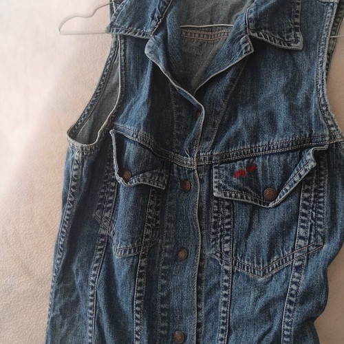 Big Star Denim Button-Up Dress Small Used, Blue