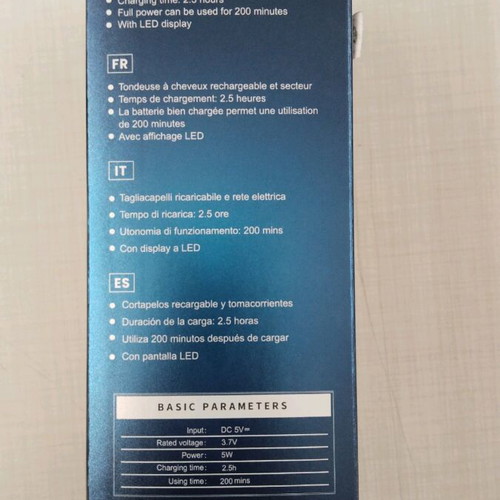 Kemei KM-517 electric hair clipper new, rechargeable USB