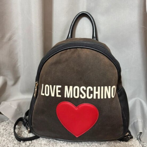 Love Moschino Black and Red Heart Backpack Love Moschino PUFFY LOGO - Backpack - black/red/black  main image 4