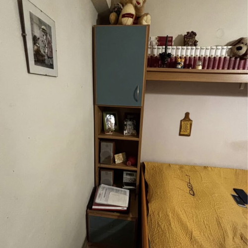 Children's bedroom set like new with two beds, large desk and storage space