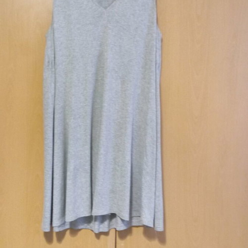 Zara mini dress size L like new, light gray viscose
