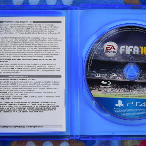 FIFA 16 PS4 game like new, football sports simulation