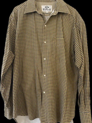 Replay men's shirt XL vintage made in Italy like new, multicolor