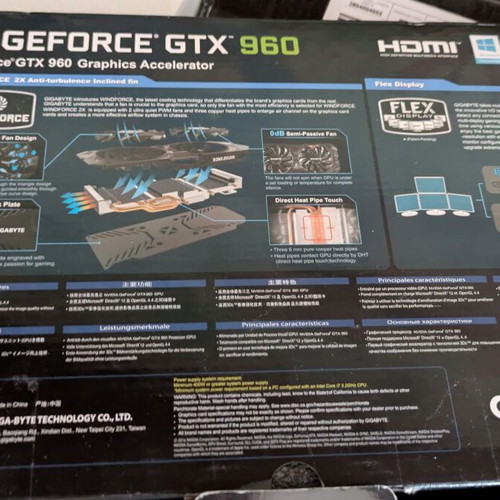 Gigabyte GeForce GTX 960 box