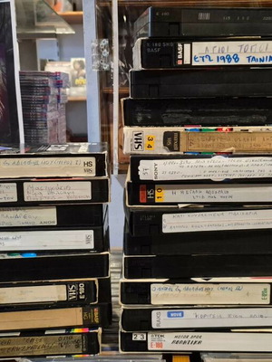 VHS video cassettes, pack of 21, Greek TV recordings 80s-90s