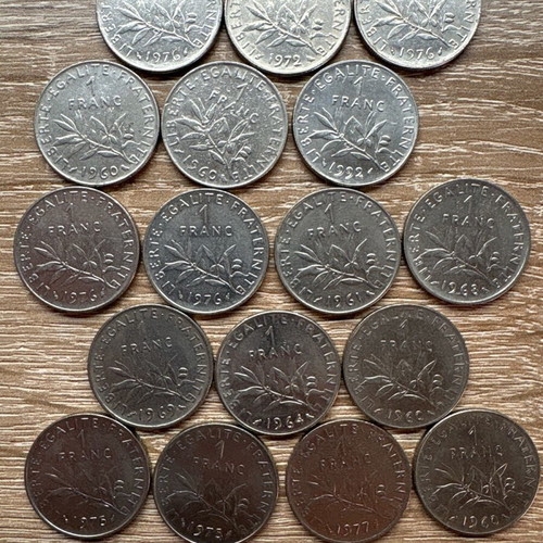 France coins new, pack of 45 pieces