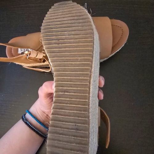 Steve Madden platform sandals like new, beige, size 37