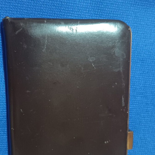 Leather cigarette case used, 1960s