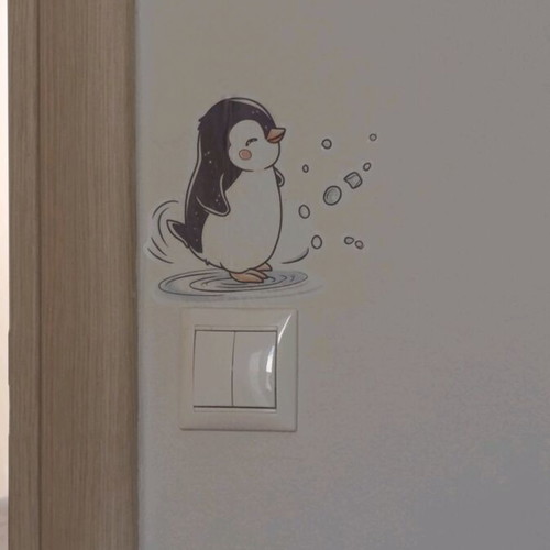 Penguin sticker new, 1 piece