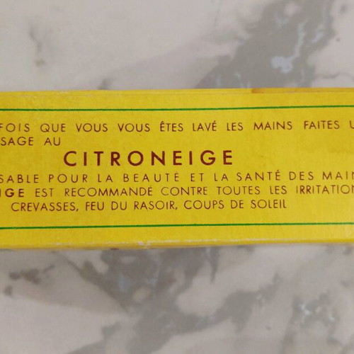 Vintage Citroneige women's cream packaging used, 1960s