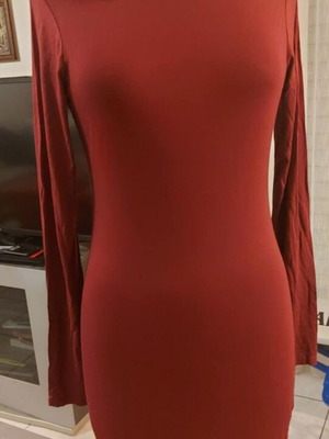 Бордо тясна рокля Missguided нова, размер M