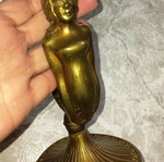 Vintage table lamp mermaid solid brass used
