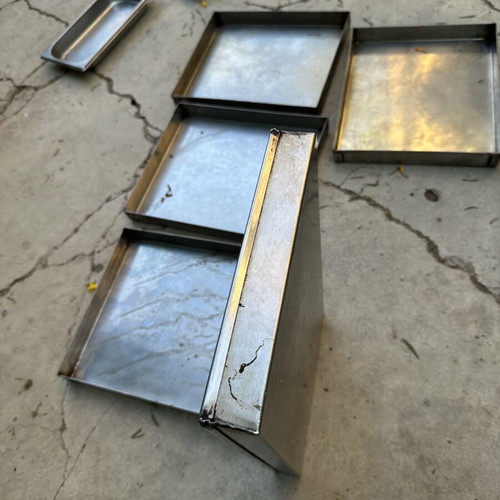 Heavy Duty Commercial Baking Trays set of 5 used