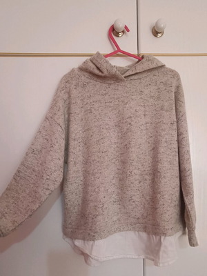 Zara kids hoodie size 6 years, like new, beige melange