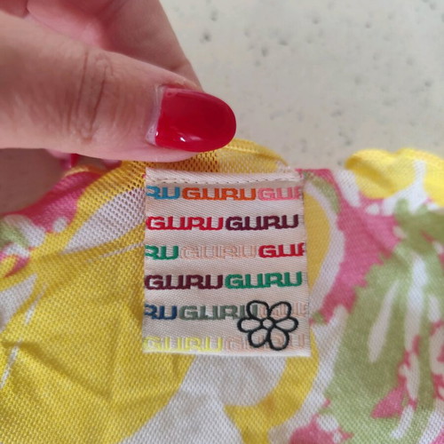 See Through Guru blouse XS used, pink and yellow, for 11 years old