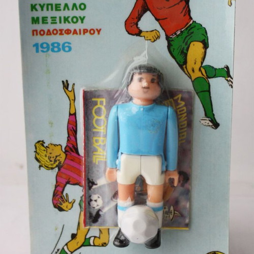 Mondial Mexico 86 Airgam Boys figure Herakles and sticker pack Olympiada new