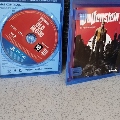 Wolfenstein 3 games for PS4 used, like new condition