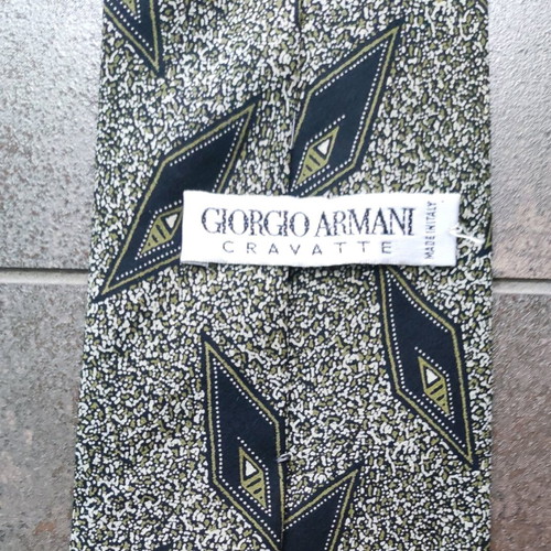 Silk tie Giorgio Armani Cravate like new, blue and gray