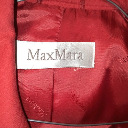 Max Mara jacket used, red, size M/38/10, wool