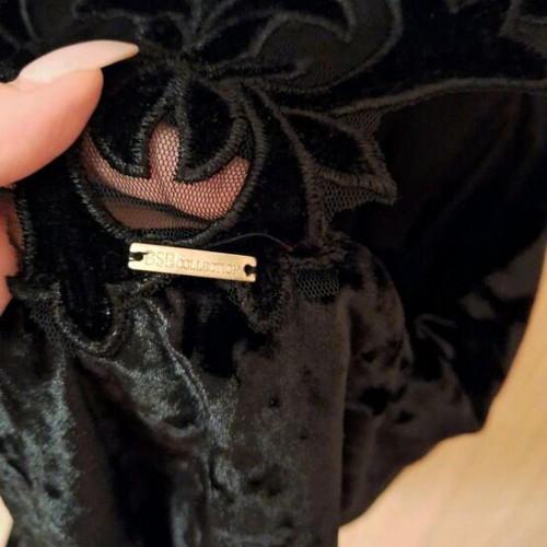 BSB velvet blouse new, XS, black
