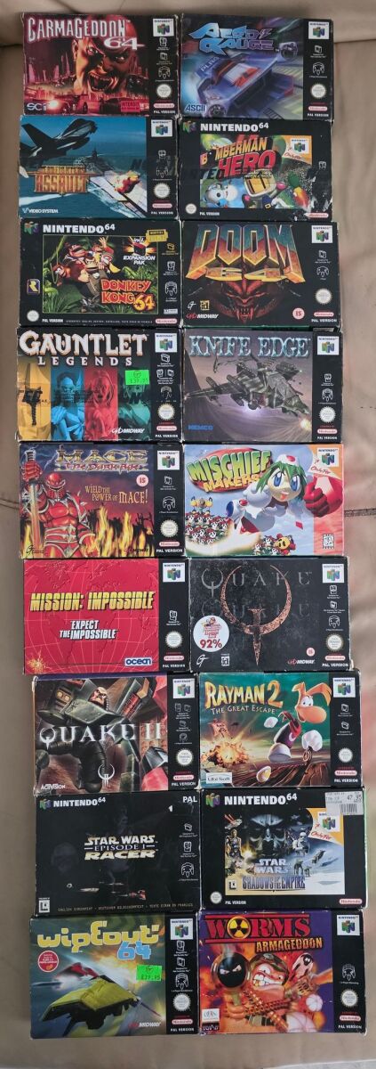 Nintendo 64 games used, pack for 1200… - € 1.200,00 - Vendora.cy