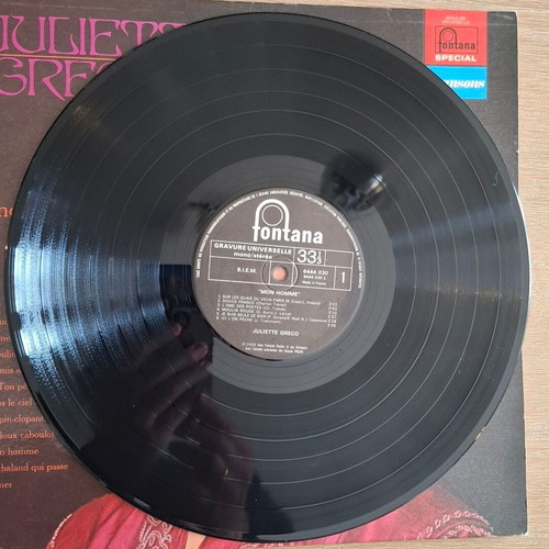 Juliette Gréco Mon Homme vinyl like new, vintage French chanson