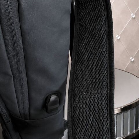 Backpack with USB port premium for laptop, new, business travel and office