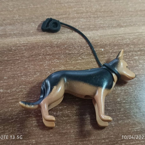 Playmobil dog with leash used