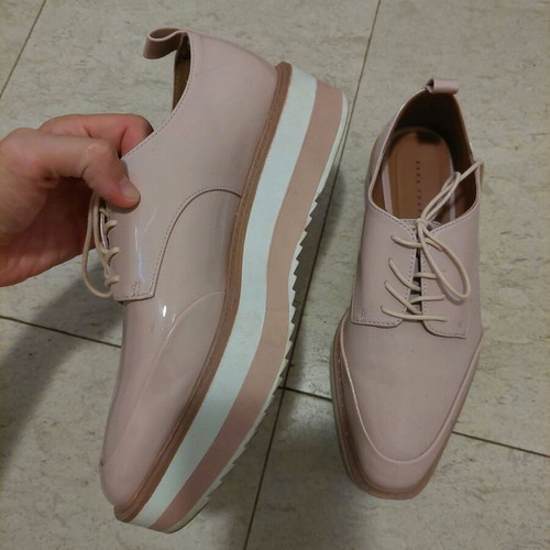 Zara city shoes pink pastel like new, size 37