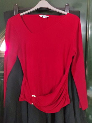 Spring blouse new, red, size XXL