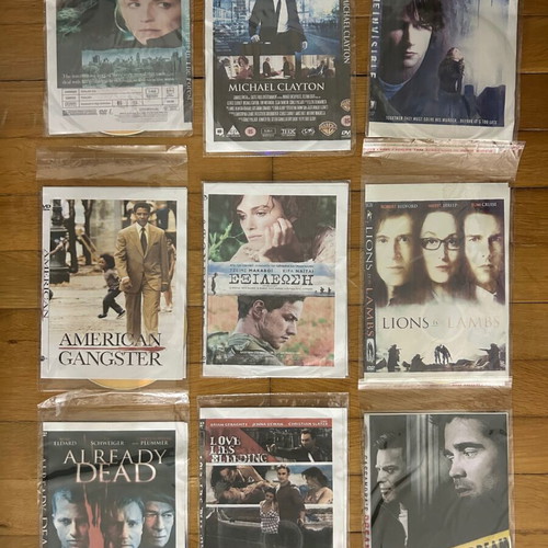DVD movie collection, 9 old films, non-official editions
