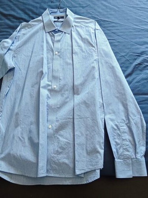 Marks & Spencer Shirt Men L like new, blue and white