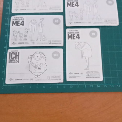 Panini Despicable Me 4 stickers used, set of 5
