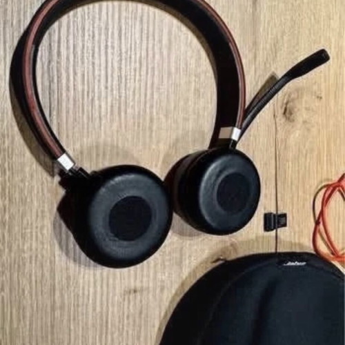 Jabra Evolve 65 TE Link 390A MS headphones like new, hybrid connection