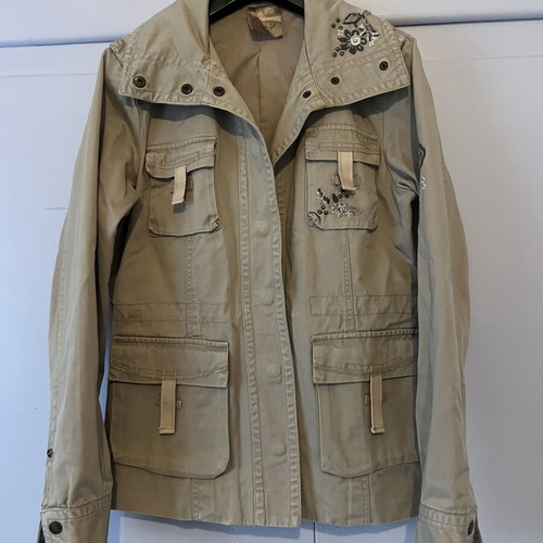 Soul Rebel Beige Military Style Women's Jacket like new, size L