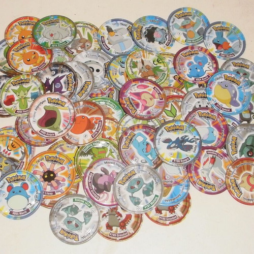 Pokemon Metal Tazos pack of 66 used, Cheetos