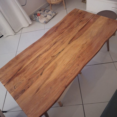 Artecco wooden coffee table, natural finish, 120x60x46 cm