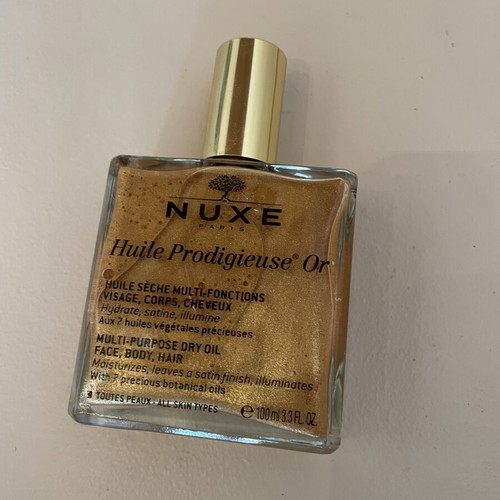 Nuxe multi-purpose face oil with gold, new