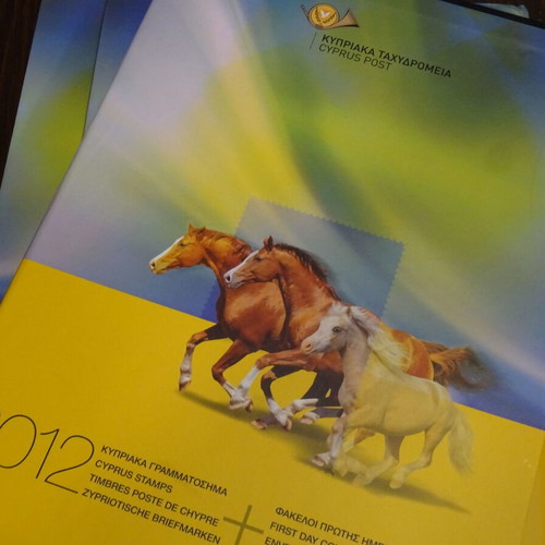 Cyprus 2012 deluxe album with slip case for stamps and first day covers new