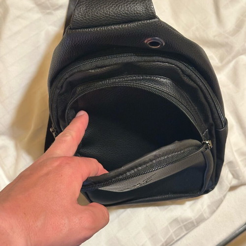 Men's bag and wallet set unused, black