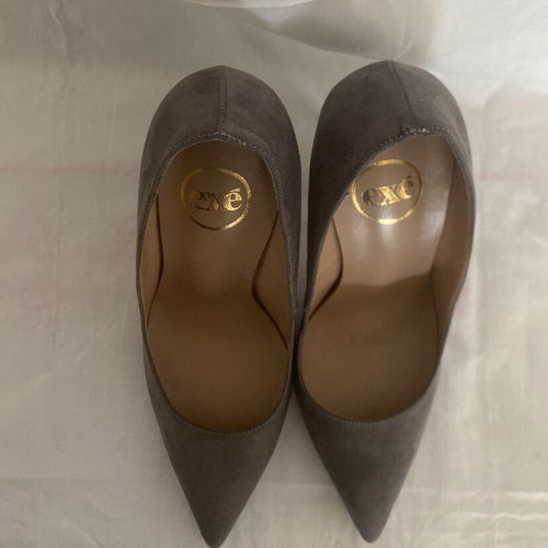Exe gray suede pumps with 11 cm heel, like new, size 40
