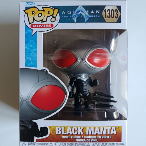 Funko Pop! Black Manta #1303 vinyl figure, like new