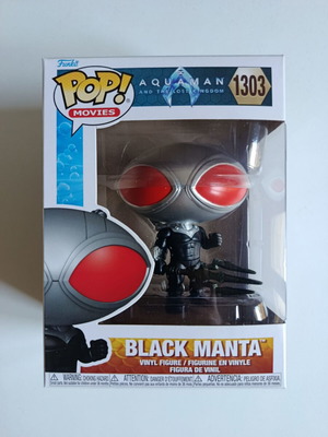 Funko Pop! Black Manta #1303 vinyl figure, like new