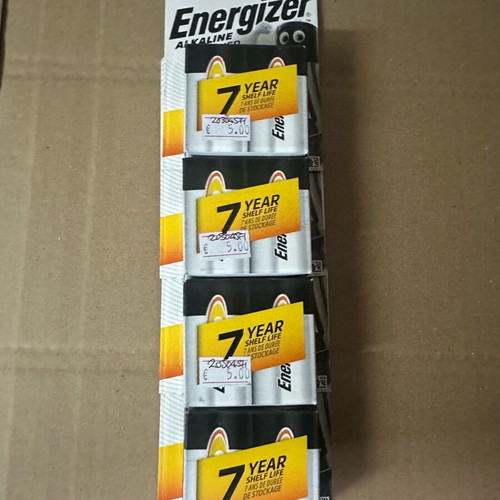 Energizer C alkaline batteries new, 8 pieces (4 packs x 2)