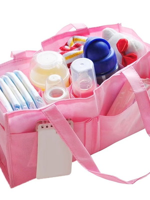 Baby Infant Mother Travel Diaper Storage Bag Pink new