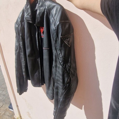 Dainese Leather Motorcycle Jacket like new, size 54, zipper needs repair