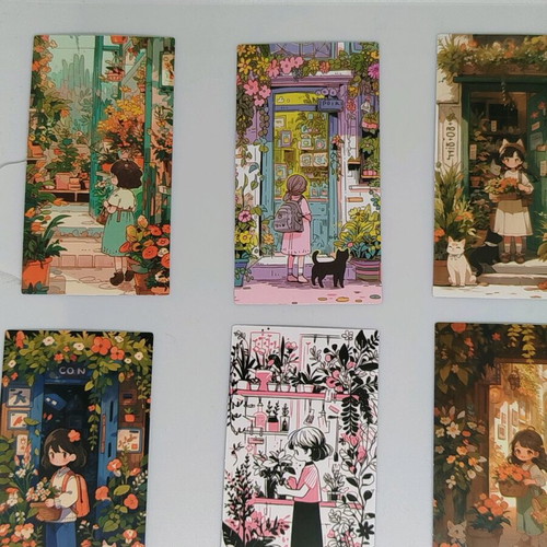 Stickers new, pack of 25 with girls and cats