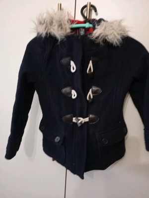 Boys' jacket like new, size 128 cm, blue Oreo color